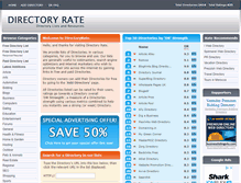 Tablet Screenshot of directoryrate.com